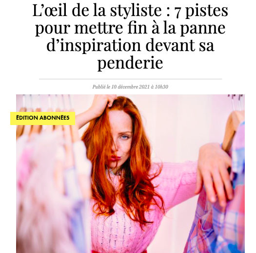 7 pistes pour mettre fin à la panne d'inspiration devant sa penderie