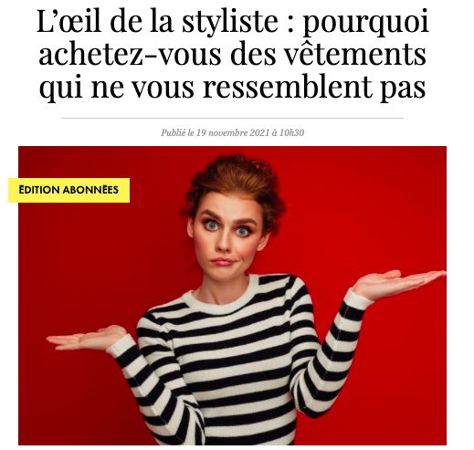 pourquoi achetez-vous des vêtements qui ne vous ressemblent pas