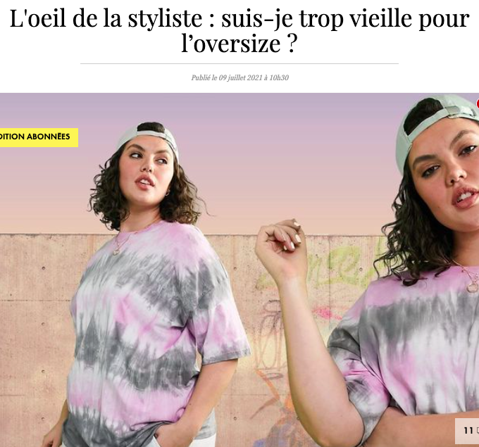 suis-je trop vieille pour l’oversize ?