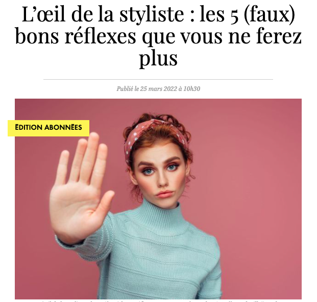faux bons réflexes mode