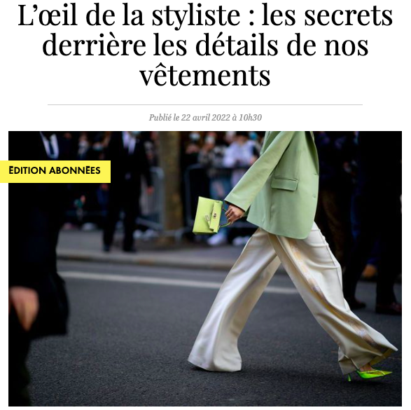 détails des vetements