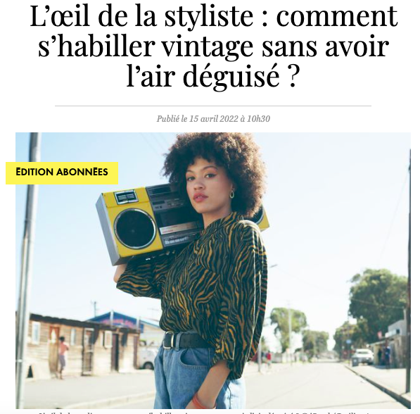 s'habiller vintage