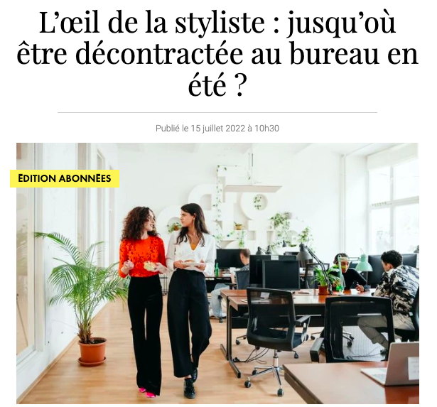 look d'été au bureau