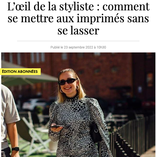 porter des imprimés sans se lasser