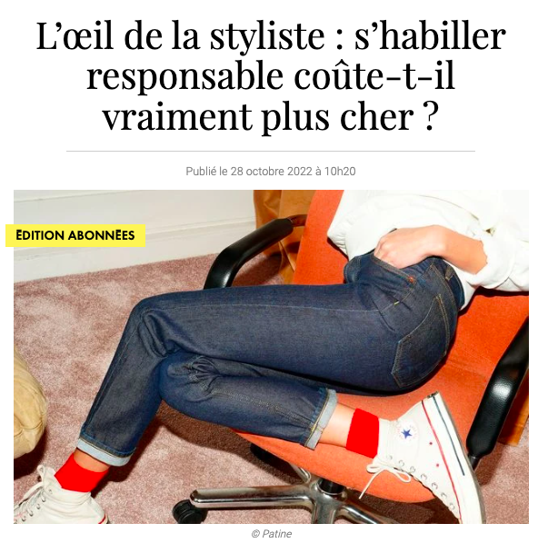 s'habiller responsable coute-t-il plus cher