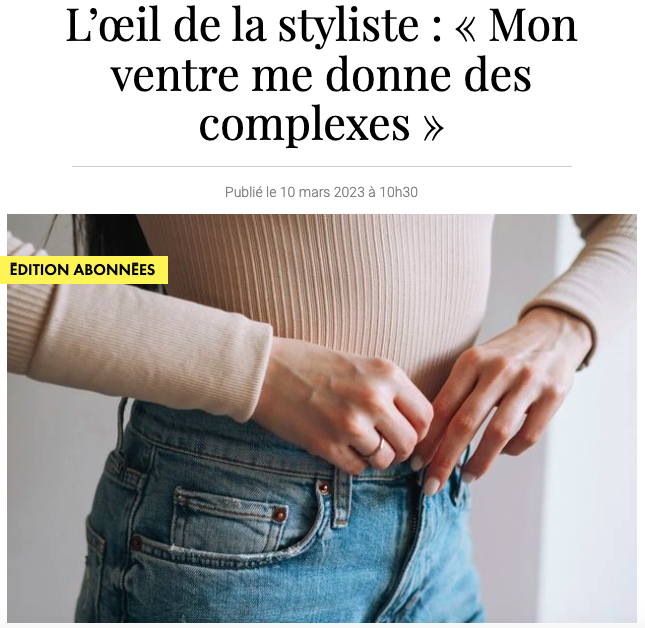 mon ventre me donne des complexes