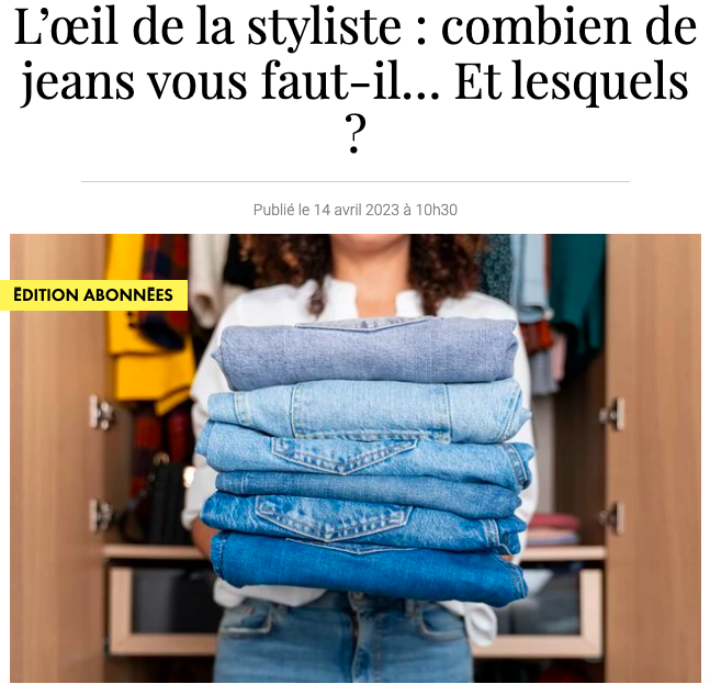 Quels jeans vous faut-il ?