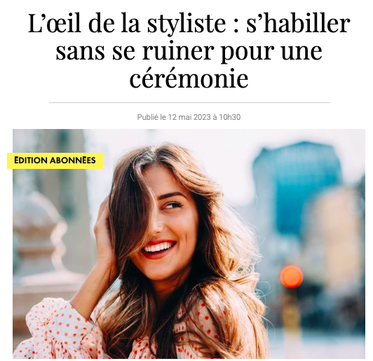 s'habiller pour une cérémonie