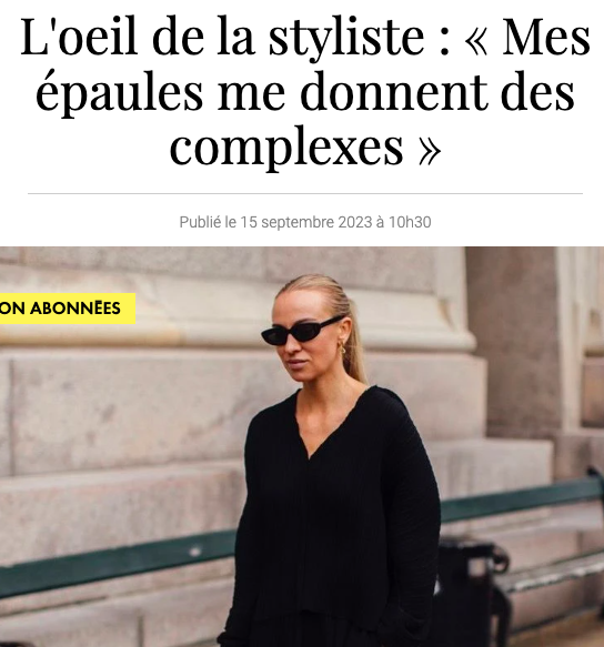 mes épaules me complexent