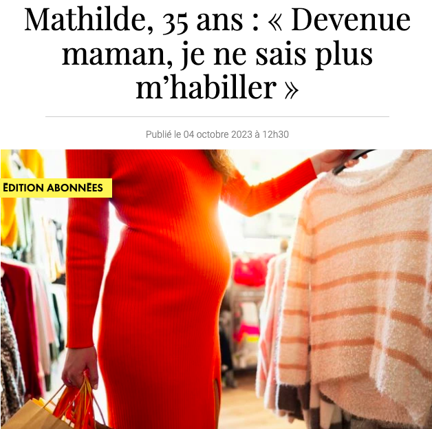 S'habiller après la grossesse