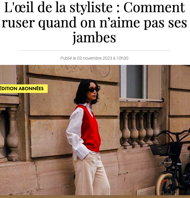 Je n'aime pas mes jambes