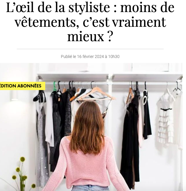 moins de vetements c'est mieux ?