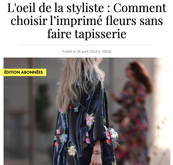 comment choisir l'imprimé fleurs