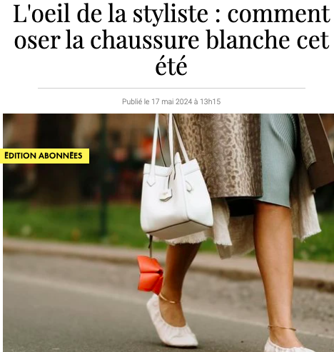 oser la chaussure blanche