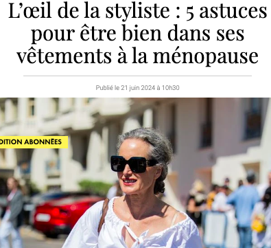 s'habiller à la ménopause