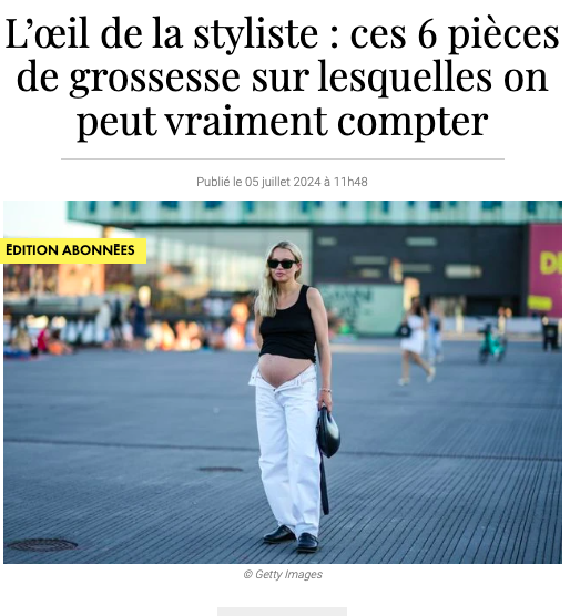 6 indispensables mode pour la grossesse