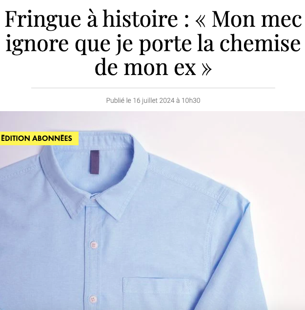 la chemise de mon ex