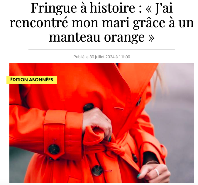 manteau orange