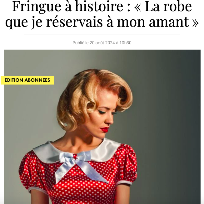 la robe réservée à mon amant