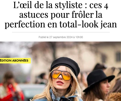 adopter le total-look jean