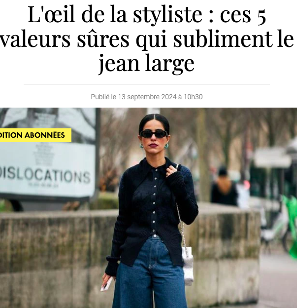 comment porter le jean large