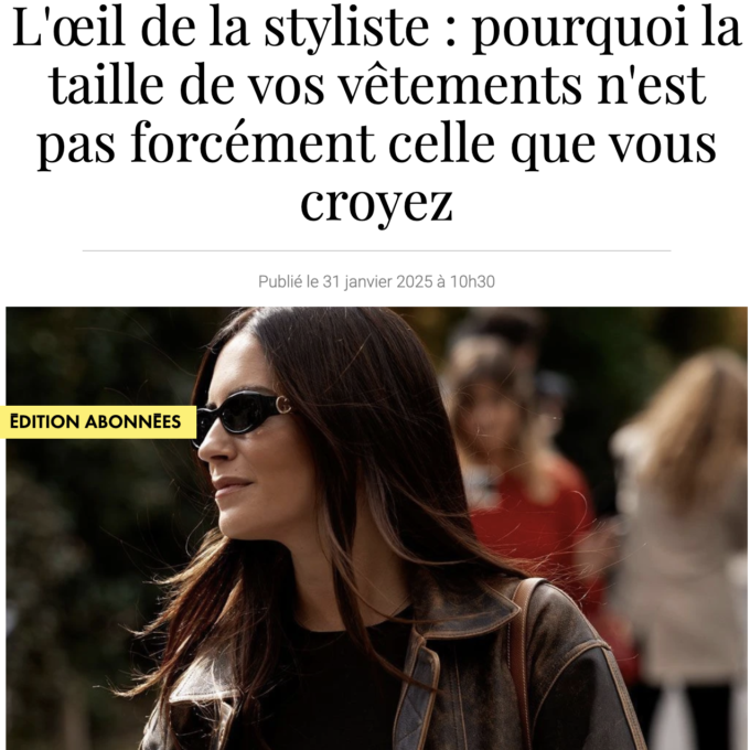 la taille de vos vêtements n'est pas celle que vous croyez