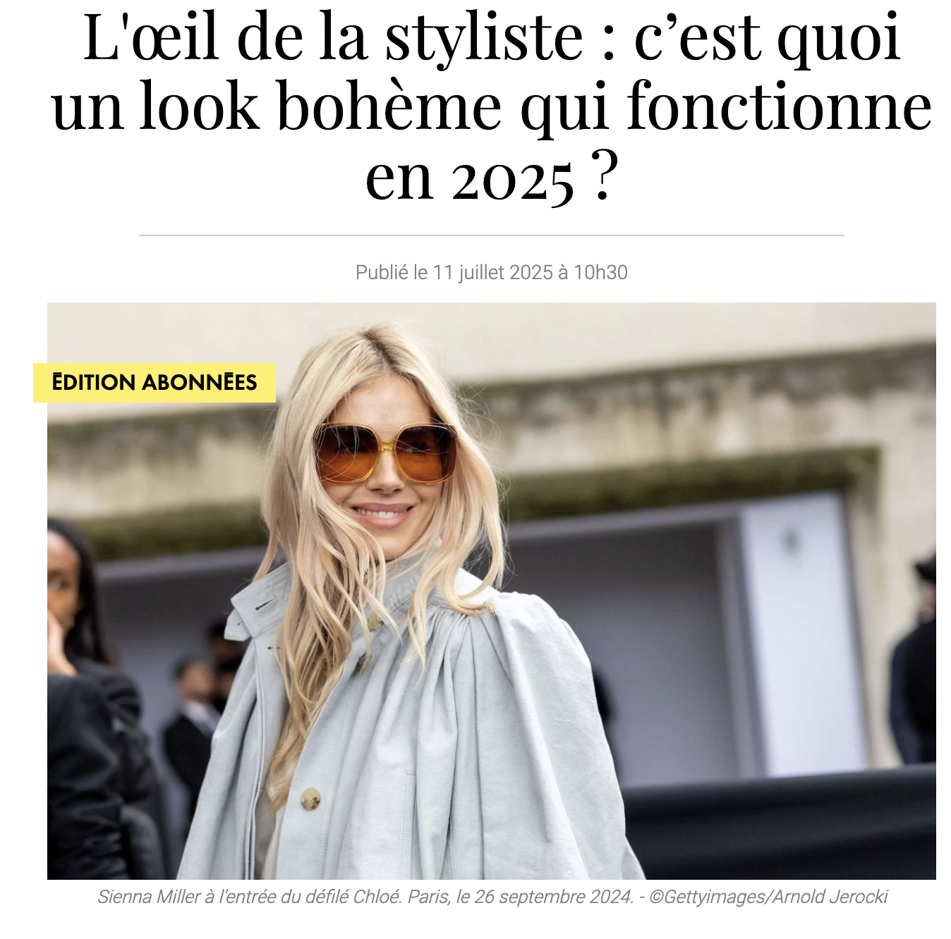 Un look bohème qui fonctionne