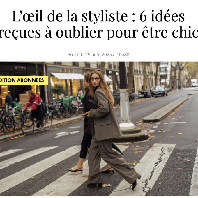 idées reçues à oublier poru êetre chic