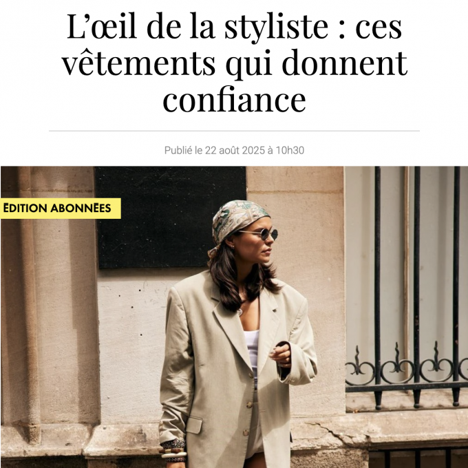 les vêtements qui donnent confiance