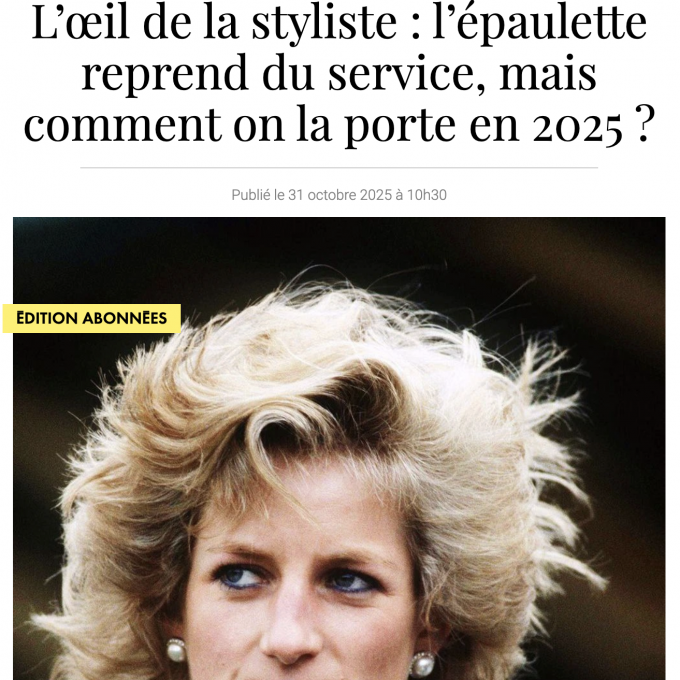Les épaulettes en 2025