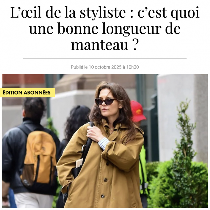 Longueur manteau