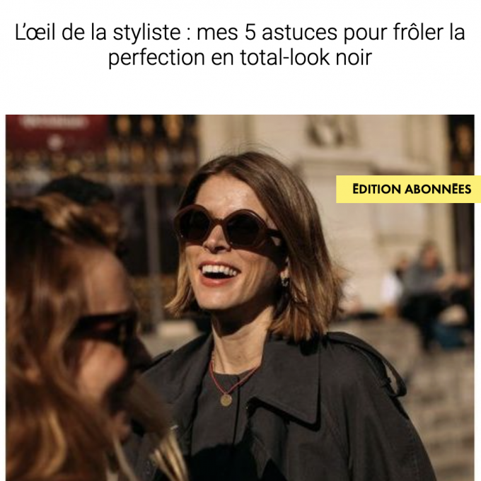 Réussir un total-look noir
